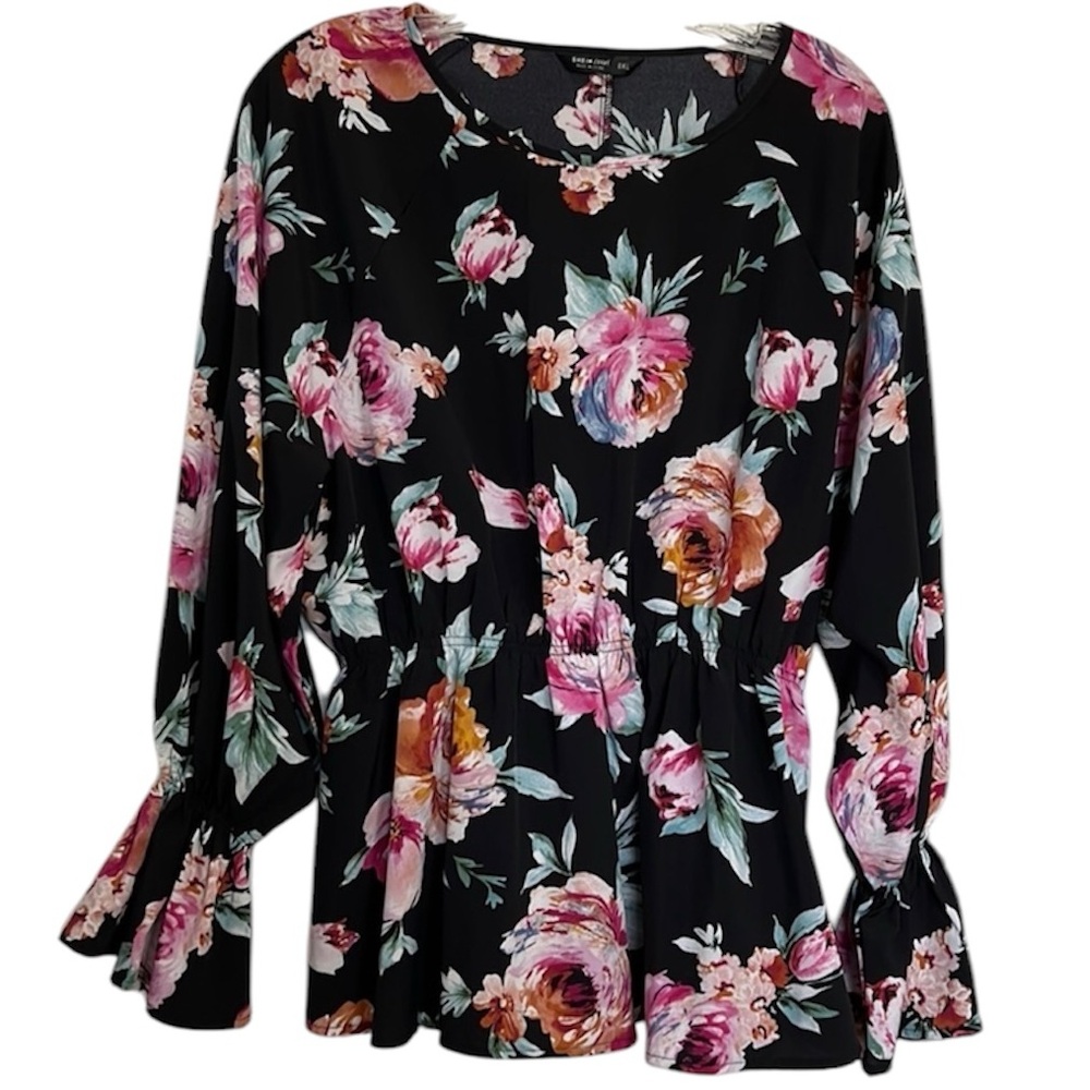 Shein Ladies Floral Dressy Blouse 0XL